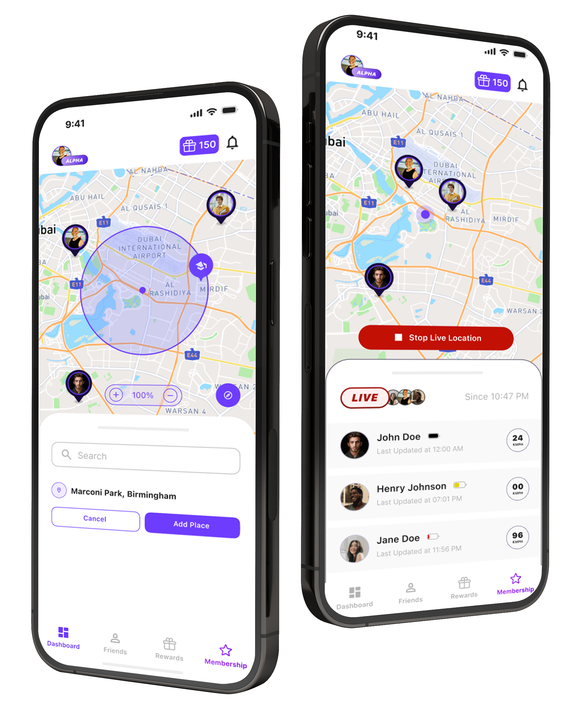 gps tracking mobile app map interface location and route monitoring